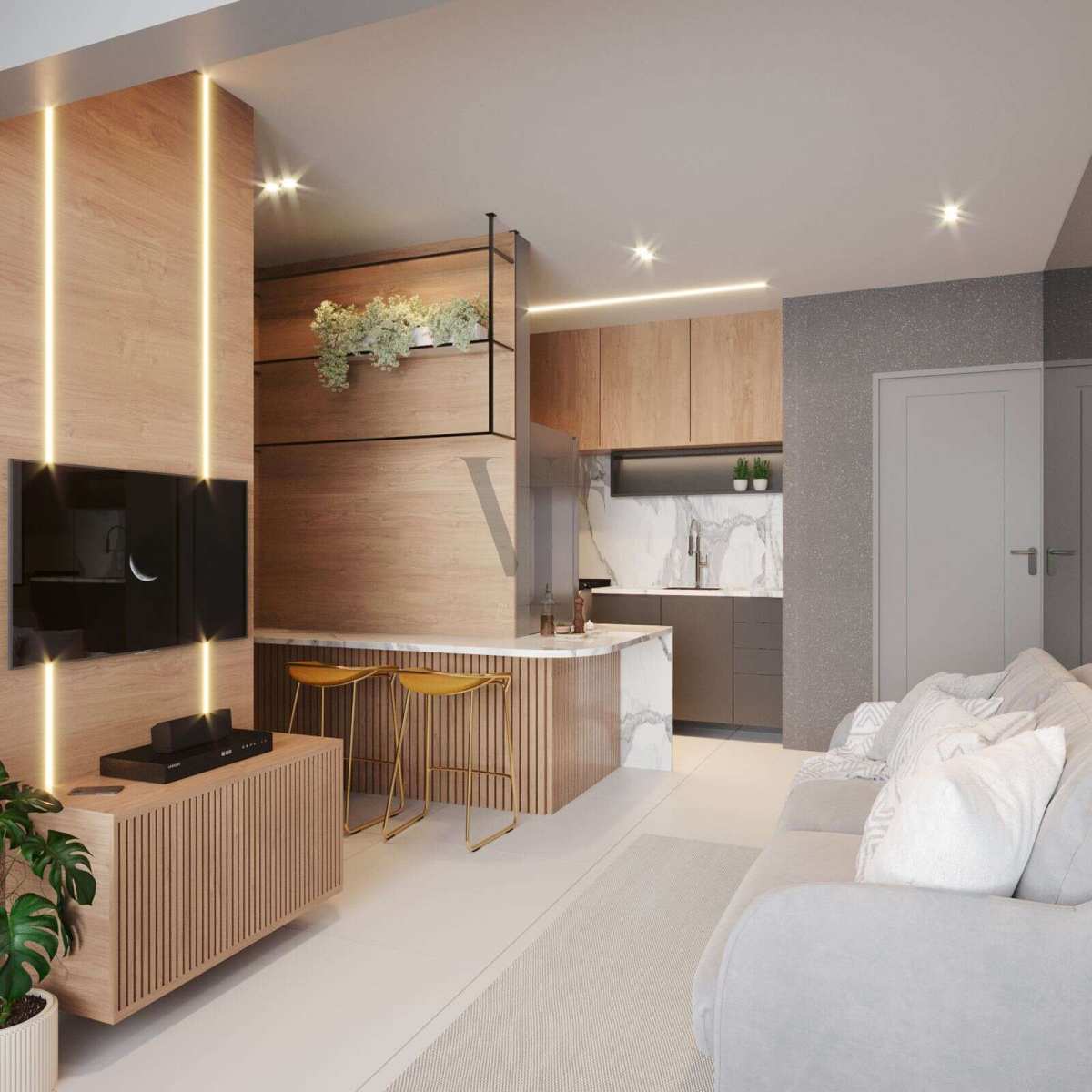 Apartamento à venda em Intermares, Cabedelo-PB, 1 quarto, 36m², vaga, próximo à praia - Vantuil Freitas