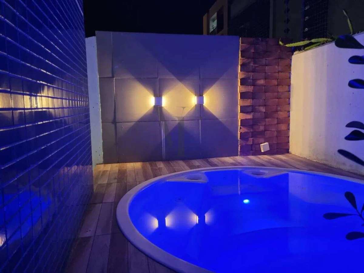 Apartamento térreo à venda no Bessa João Pessoa | 2 quartos | Área gourmet com jacuzzi | Perto da praia - Vantuil Freitas